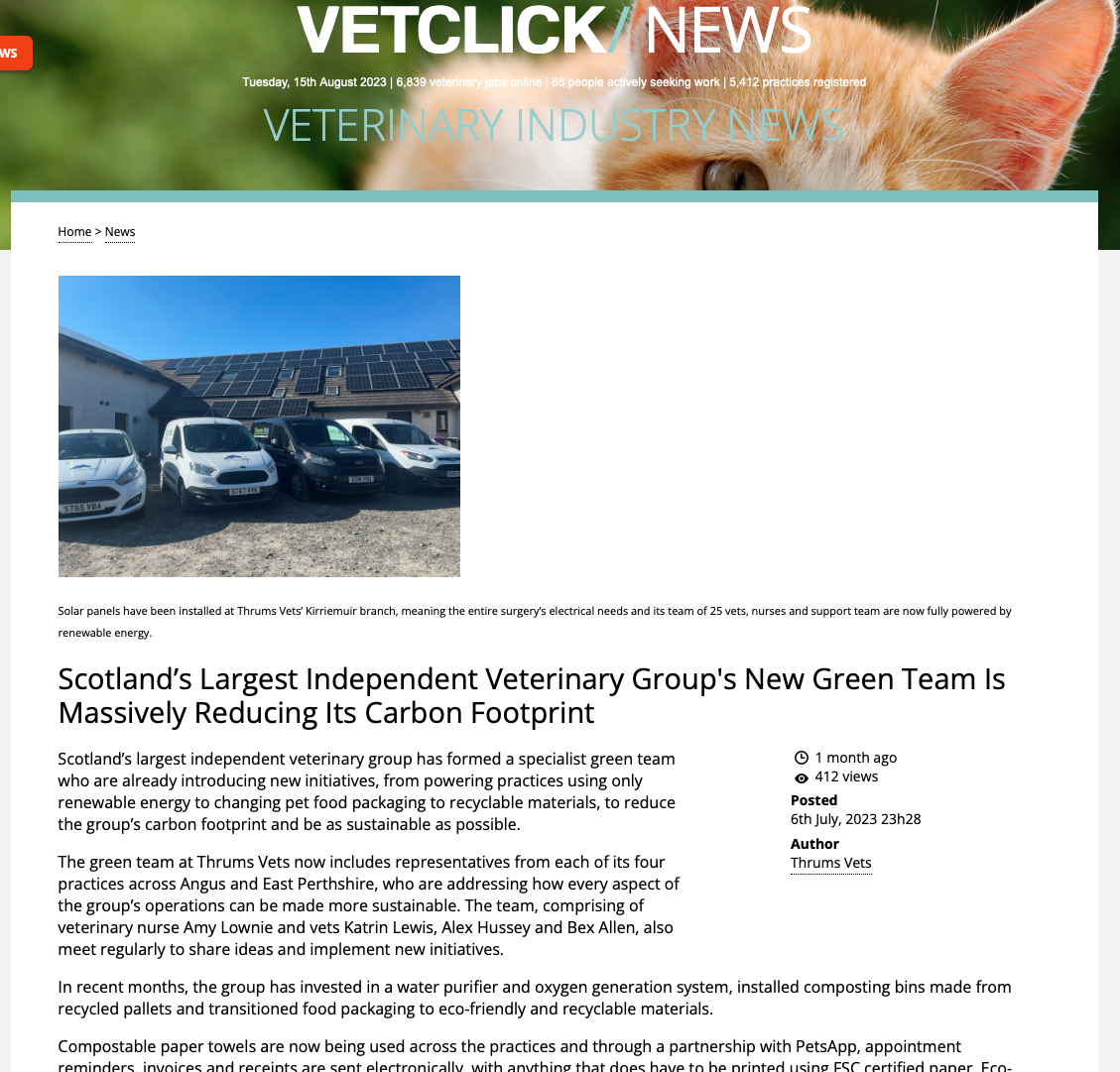thrums vets vetclick news