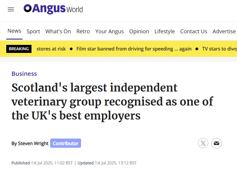 Thrums Vets o angus world